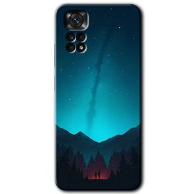 Xiaomi Redmi Note 11 5G Global Night Fores Mount Baskılı Uyumlu Silikon Kılıf