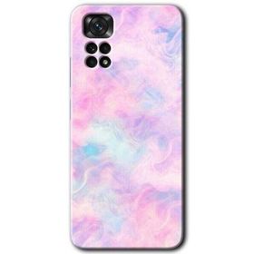 Xiaomi Redmi Note 11 5G Global Pembe Duman Baskılı Uyumlu Silikon Kılıf