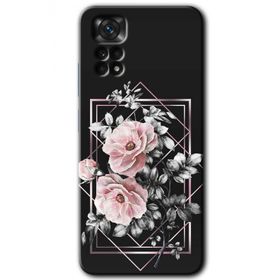 Xiaomi Redmi Note 11 5G Global Retro Çiçek 1 Baskılı Uyumlu Silikon Kılıf