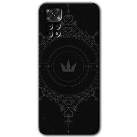Xiaomi Redmi Note 11 5G Global Siyah Mandala 1 Baskılı Uyumlu Silikon Kılıf