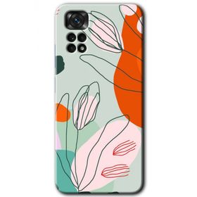 Xiaomi Redmi Note 11 5G Global Vektör Çiçekler Baskılı Uyumlu Silikon Kılıf