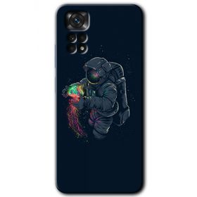 Xiaomi Redmi Note 11 Pro 5G Astronot Kıyafeti Baskılı Uyumlu Silikon Kılıf