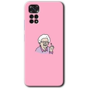 Xiaomi Redmi Note 11 Pro 5G Bad Grandmother Baskılı Uyumlu Silikon Kılıf