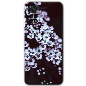 Xiaomi Redmi Note 11 Pro 5G Beyaz Çiçek Baskılı Uyumlu Silikon Kılıf