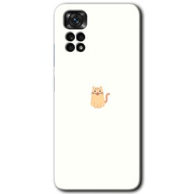 Xiaomi Redmi Note 11 Pro 5G Cat Minimalism Baskılı Uyumlu Silikon Kılıf
