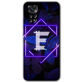 Xiaomi Redmi Note 11 Pro 5G Dark Neon Yaprak E Harfi Baskılı Uyumlu Silikon Kılıf