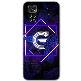 Xiaomi Redmi Note 11 Pro 5G Dark Neon Yaprak G Harfi Baskılı Uyumlu Silikon Kılıf