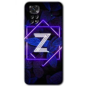 Xiaomi Redmi Note 11 Pro 5G Dark Neon Yaprak Z Harfi Baskılı Uyumlu Silikon Kılıf