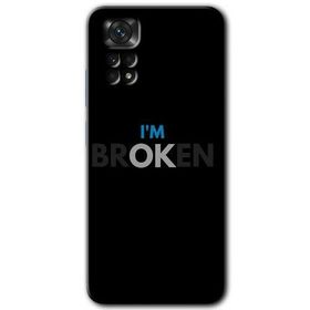 Xiaomi Redmi Note 11 Pro 5G Im Broken Baskılı Uyumlu Silikon Kılıf