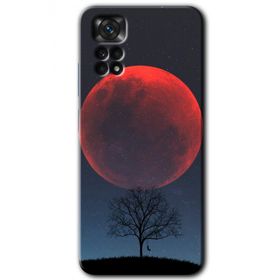 Xiaomi Redmi Note 11 Pro 5G Kanlı Ay Baskılı Uyumlu Silikon Kılıf