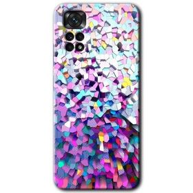 Xiaomi Redmi Note 11 Pro 5G Mosaic Fragments Colorfull Baskılı Uyumlu Silikon Kılıf