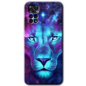 Xiaomi Redmi Note 11 Pro 5G Neon Lion Baskılı Uyumlu Silikon Kılıf