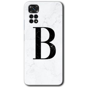 Xiaomi Redmi Note 11 Pro 5G Pembe Mermer Desenli T Harfi Baskılı Uyumlu Silikon Kılıf
