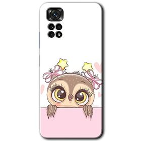 Xiaomi Redmi Note 11 Pro 5G Sevimli Baykuş Baskılı Uyumlu Silikon Kılıf