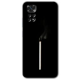 Xiaomi Redmi Note 11 Pro 5G Sönmüş Kibrit Baskılı Uyumlu Silikon Kılıf