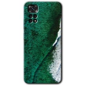 Xiaomi Redmi Note 11 Pro 5G Yeşil Okyanus Baskılı Uyumlu Silikon Kılıf
