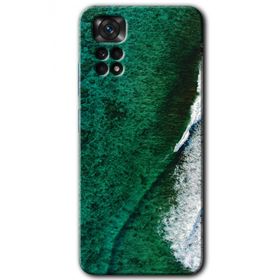 Xiaomi Redmi Note 11 Pro 5G Yeşil Okyanus Baskılı Uyumlu Silikon Kılıf