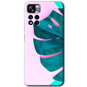 Xiaomi Redmi Note 11 Pro Plus 5G 3D Yaprak Baskılı Uyumlu Silikon Kılıf