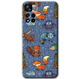 Xiaomi Redmi Note 11 Pro Plus 5G Animals Funny Baskılı Uyumlu Silikon Kılıf