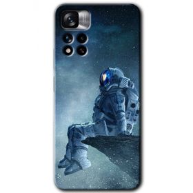 Xiaomi Redmi Note 11 Pro Plus 5G Astronot Yalnızlığı Baskılı Uyumlu Silikon Kılıf
