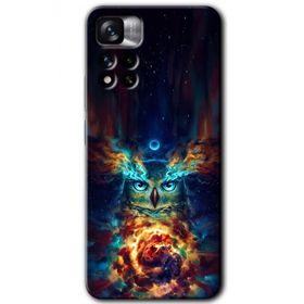 Xiaomi Redmi Note 11 Pro Plus 5G Ballı Baykuş Baskılı Uyumlu Silikon Kılıf