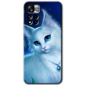Xiaomi Redmi Note 11 Pro Plus 5G Cat Glance Baskılı Uyumlu Silikon Kılıf