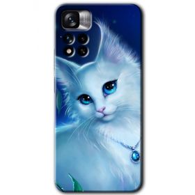 Xiaomi Redmi Note 11 Pro Plus 5G Cat Glance Baskılı Uyumlu Silikon Kılıf