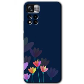 Xiaomi Redmi Note 11 Pro Plus 5G Çizim Çiçekleri Baskılı Uyumlu Silikon Kılıf