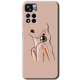 Xiaomi Redmi Note 11 Pro Plus 5G Çizim Silüet Baskılı Uyumlu Silikon Kılıf