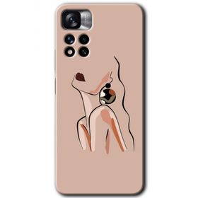 Xiaomi Redmi Note 11 Pro Plus 5G Çizim Silüet Baskılı Uyumlu Silikon Kılıf
