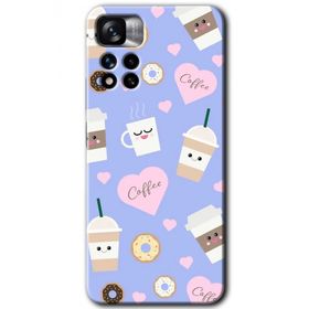 Xiaomi Redmi Note 11 Pro Plus 5G Coffee Cake Baskılı Uyumlu Silikon Kılıf