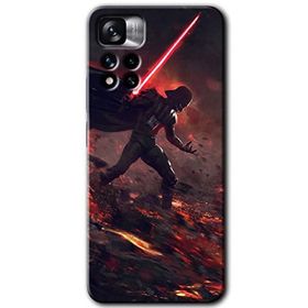 Xiaomi Redmi Note 11 Pro Plus 5G Darh Vader Wars Baskılı Uyumlu Silikon Kılıf