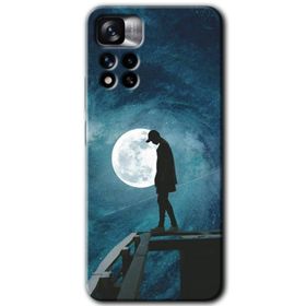Xiaomi Redmi Note 11 Pro Plus 5G Dolunay Yalnızlık Baskılı Uyumlu Silikon Kılıf