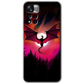Xiaomi Redmi Note 11 Pro Plus 5G Dragon Night Baskılı Uyumlu Silikon Kılıf