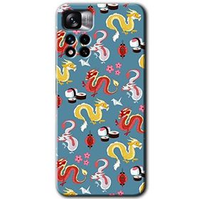 Xiaomi Redmi Note 11 Pro Plus 5G Funky Dragon Baskılı Uyumlu Silikon Kılıf