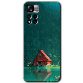 Xiaomi Redmi Note 11 Pro Plus 5G House In Woods Baskılı Uyumlu Silikon Kılıf
