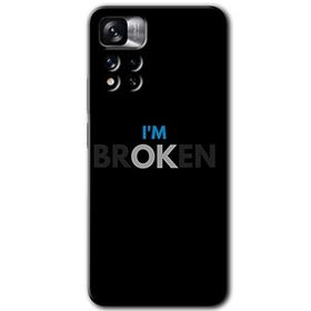 Xiaomi Redmi Note 11 Pro Plus 5G Im Broken Baskılı Uyumlu Silikon Kılıf