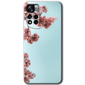 Xiaomi Redmi Note 11 Pro Plus 5G Japon Çiçeği Baskılı Uyumlu Silikon Kılıf
