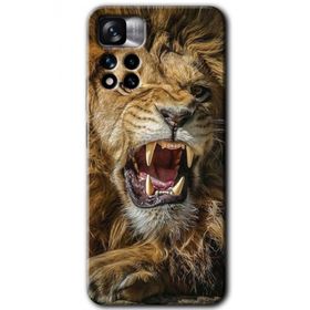 Xiaomi Redmi Note 11 Pro Plus 5G King Lion Baskılı Uyumlu Silikon Kılıf