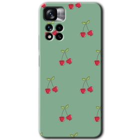 Xiaomi Redmi Note 11 Pro Plus 5G Kiraz Berry Baskılı Uyumlu Silikon Kılıf