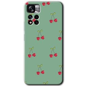 Xiaomi Redmi Note 11 Pro Plus 5G Kiraz Berry Baskılı Uyumlu Silikon Kılıf