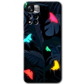 Xiaomi Redmi Note 11 Pro Plus 5G Lighter Butterfly Baskılı Uyumlu Silikon Kılıf