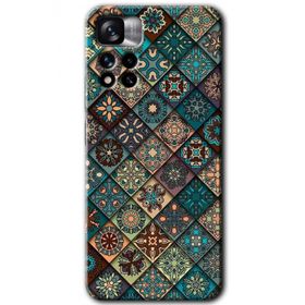 Xiaomi Redmi Note 11 Pro Plus 5G Mandala Desen Baskılı Uyumlu Silikon Kılıf