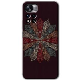 Xiaomi Redmi Note 11 Pro Plus 5G Mandala Patterns Kaleidoscope Baskılı Uyumlu Silikon Kılıf
