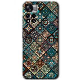 Xiaomi Redmi Note 11 Pro Plus 5G Mat Mandala Baskılı Uyumlu Silikon Kılıf