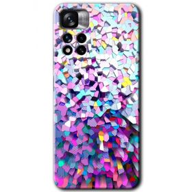 Xiaomi Redmi Note 11 Pro Plus 5G Mosaic Fragments Colorfull Baskılı Uyumlu Silikon Kılıf