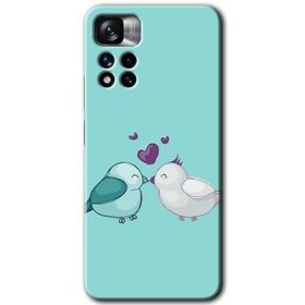 Xiaomi Redmi Note 11 Pro Plus 5G Mutlu Kuşlar Baskılı Uyumlu Silikon Kılıf