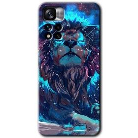 Xiaomi Redmi Note 11 Pro Plus 5G Neon Aslan Baskılı Uyumlu Silikon Kılıf