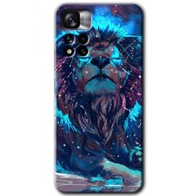 Xiaomi Redmi Note 11 Pro Plus 5G Neon Aslan Baskılı Uyumlu Silikon Kılıf