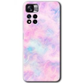 Xiaomi Redmi Note 11 Pro Plus 5G Pembe Duman Baskılı Uyumlu Silikon Kılıf